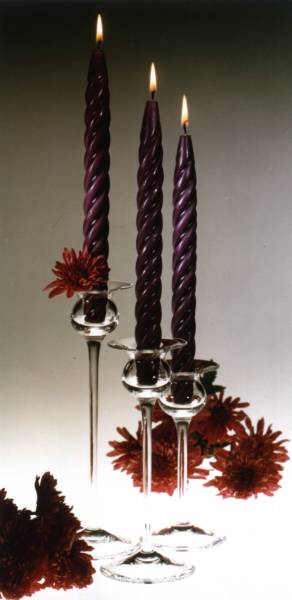 Leuchter mit Kerze