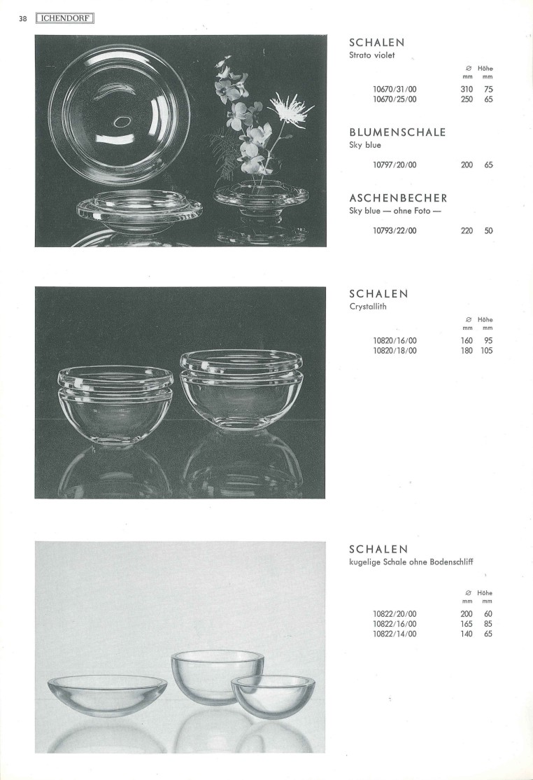Katalog 1973, Seite 38, Schalen
