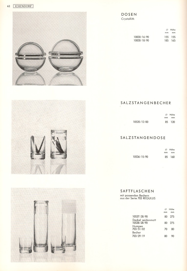Katalog 1973, Seite 62, Dosen, Saftflaschen